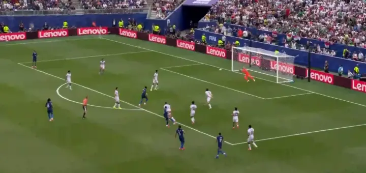 法国3-0伊拉克，姆巴佩双响，奥利塞双助攻登贝莱传射